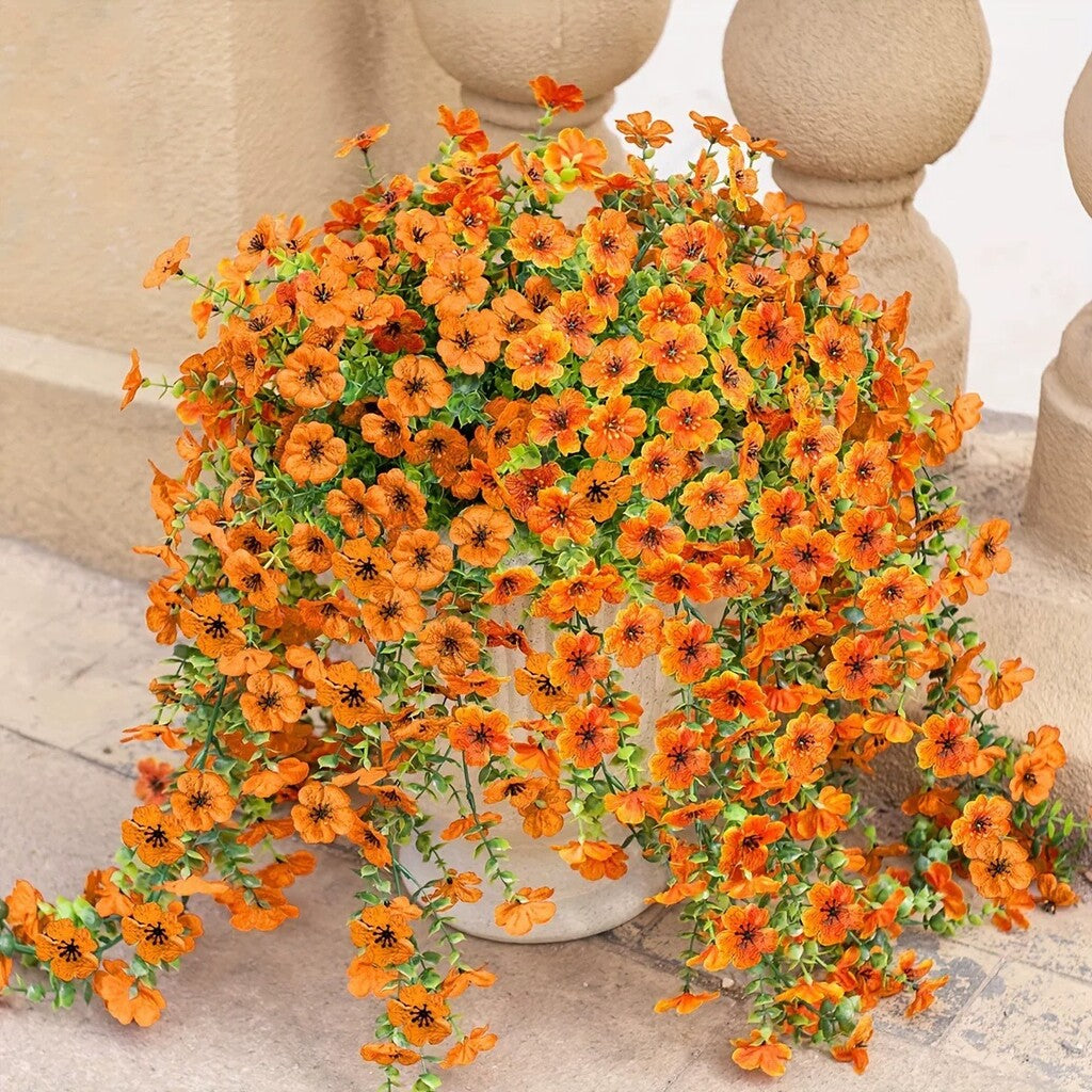 ⏳LAST DAY SPECIAL PRICE: ￡9.99!!🌷Outdoor cascading daisy and eucalyptus flowers – UV resistant