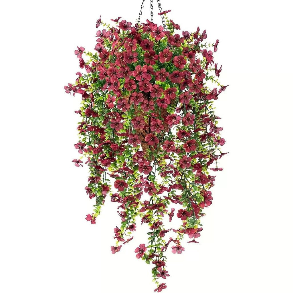 ⏳LAST DAY SPECIAL PRICE: ￡9.99!!🌷Outdoor cascading daisy and eucalyptus flowers – UV resistant