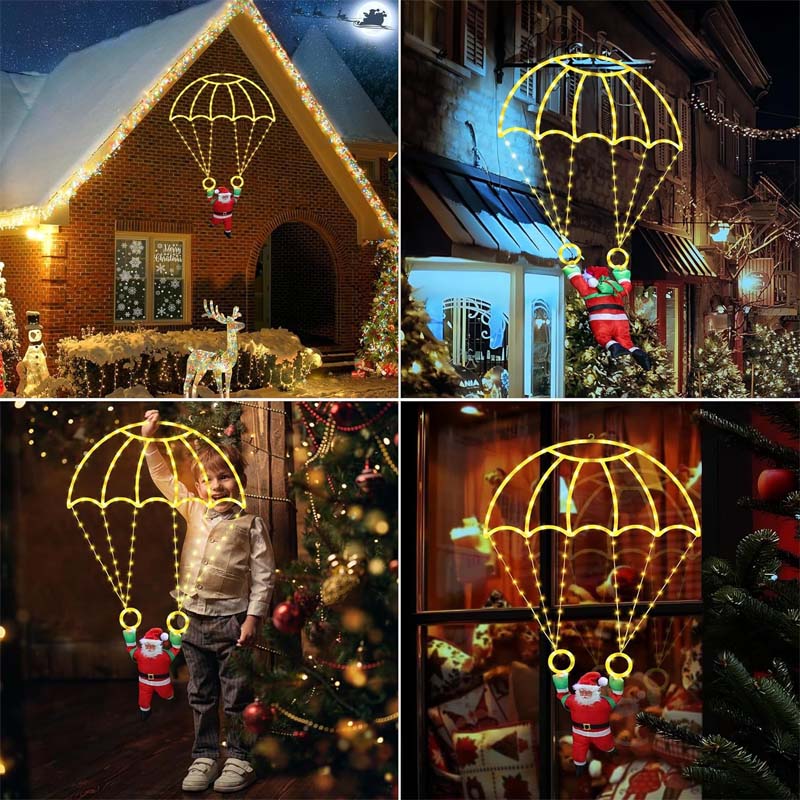 LED Santa Parachute Christmas Lights