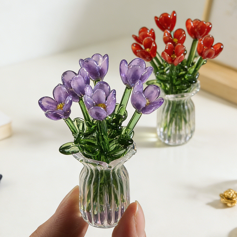 Glass Flower Ornament