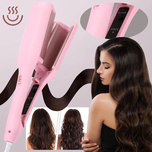Ferra per capelli ondulate con ferri a V francese