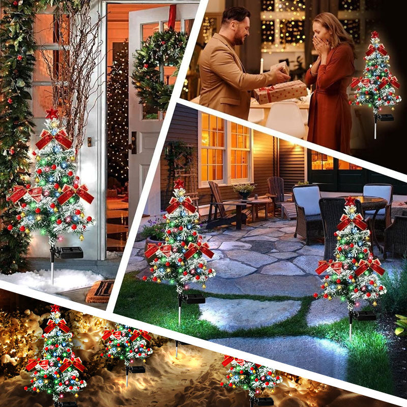 🎅 New model Solar-Powered Christmas Tree Garden Lights