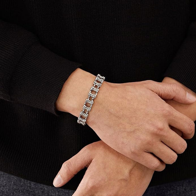 Bicycle Titanium Steel Motorcycle Chain Bracelet