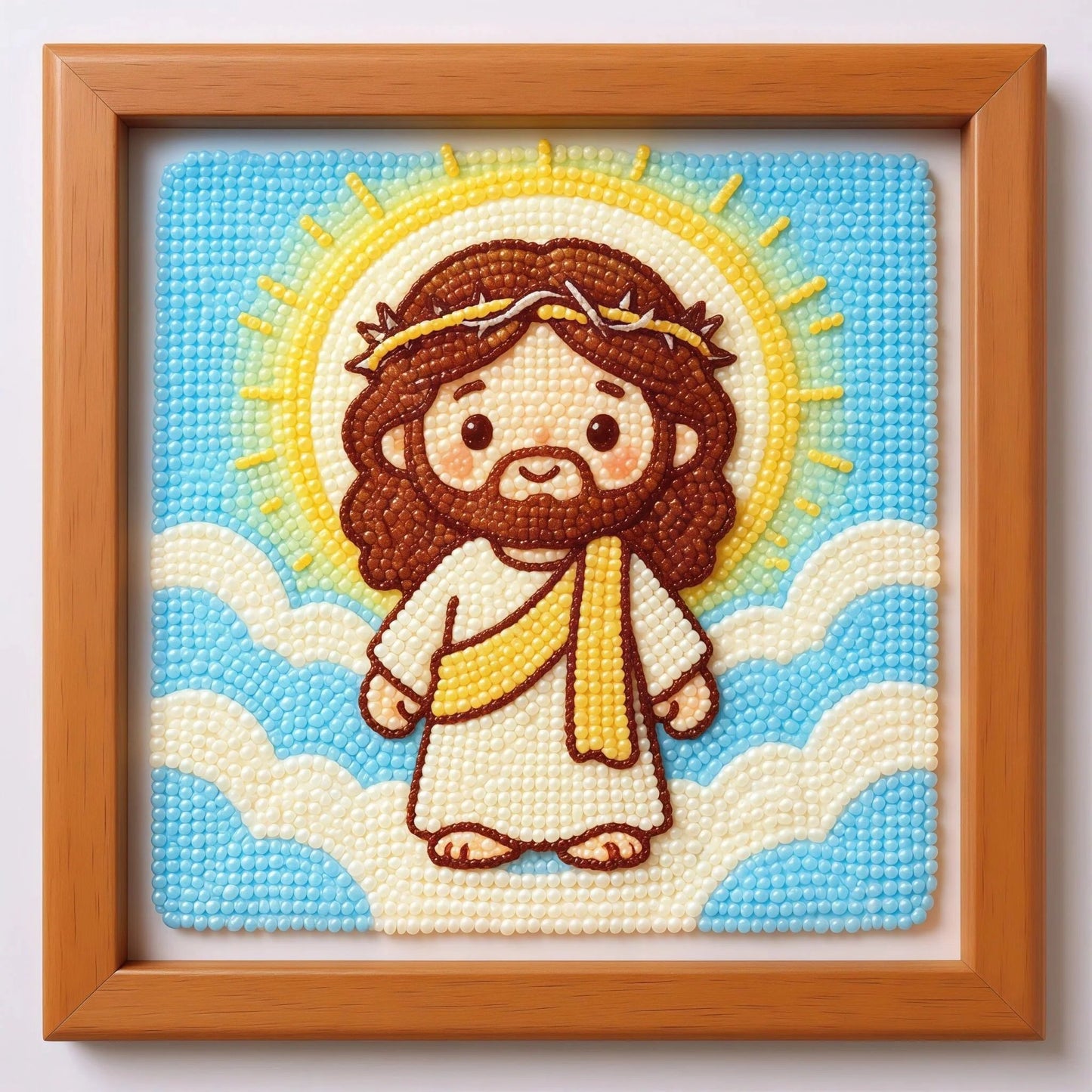 ✝️ Cute Jesus Pearl Diamond Painting Kit 💖Beginner Friendly
