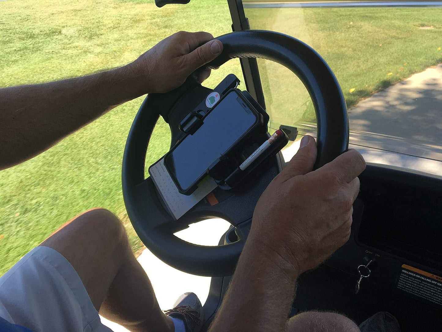 🔥Hot Sale 49% OFF - 🌟⛳ Golf cart steering wheel phone holder(✨Suitable for any phone model)