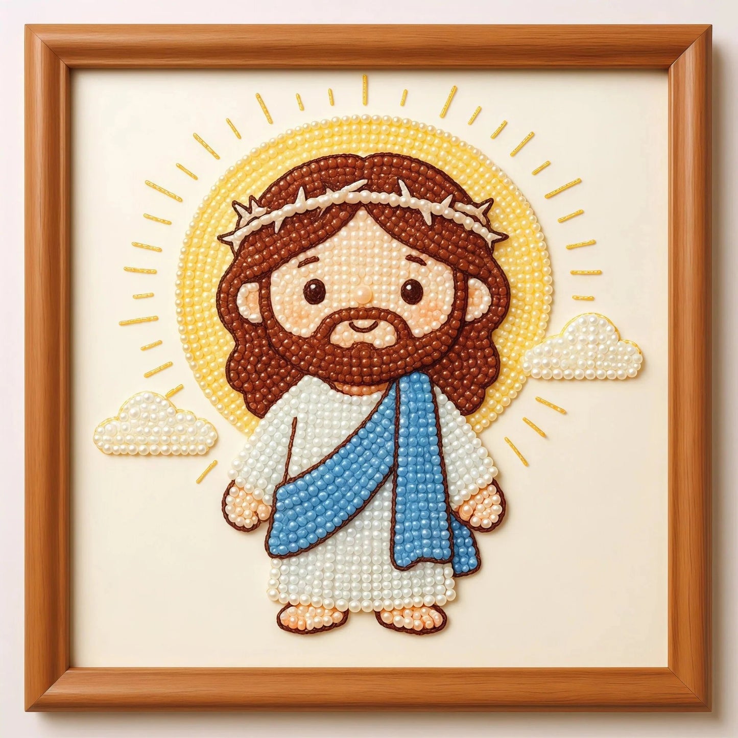 ✝️ Cute Jesus Pearl Diamond Painting Kit 💖Beginner Friendly
