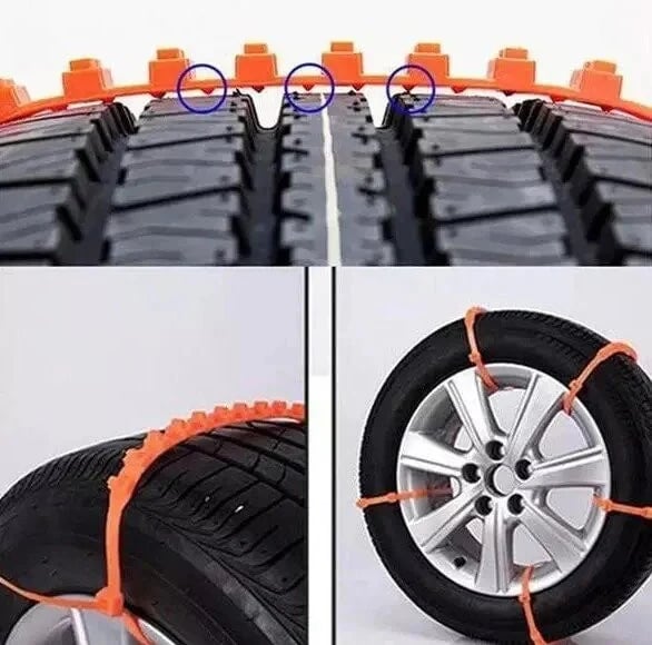 🔥2025 Winter Hot Sale🔥Universal Reusable Anti-skid Nylon Tire Chains