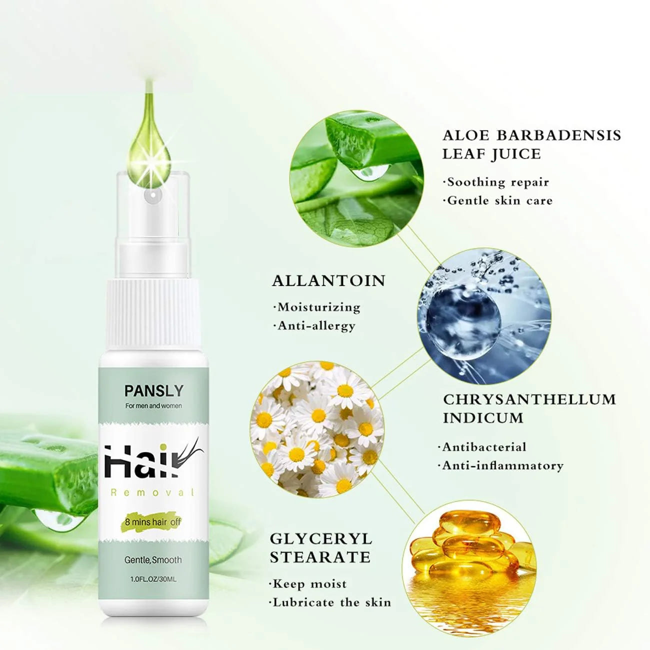 FACE AND BODY HAIR REMOVAL SPRAY