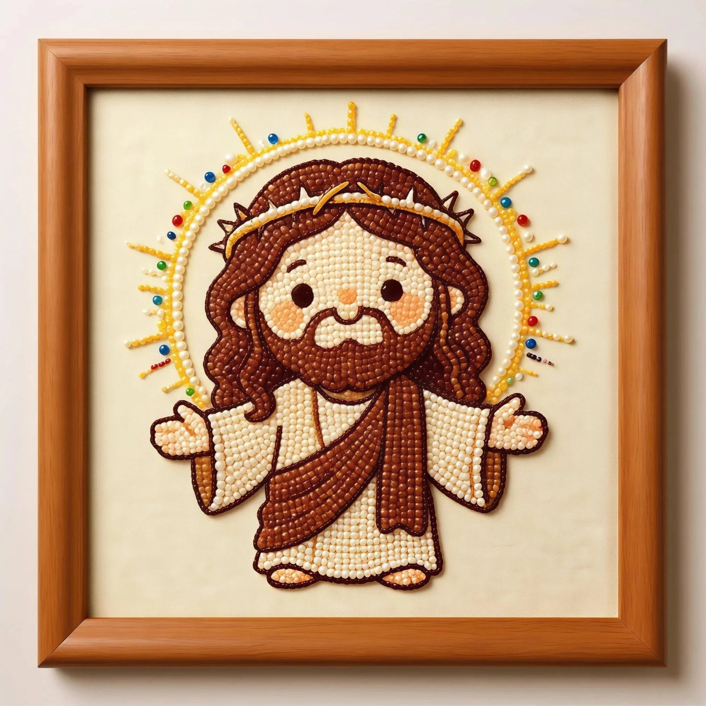 ✝️ Cute Jesus Pearl Diamond Painting Kit 💖Beginner Friendly