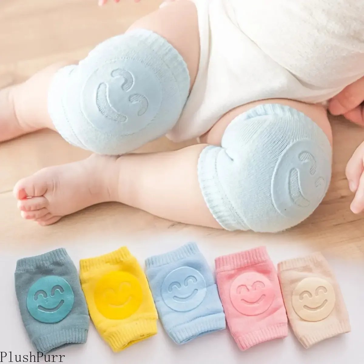 👶 Crawling knee pads for babies (non-slip, reinforced, soft) – fall protection, suitable for outdoor camping ✿