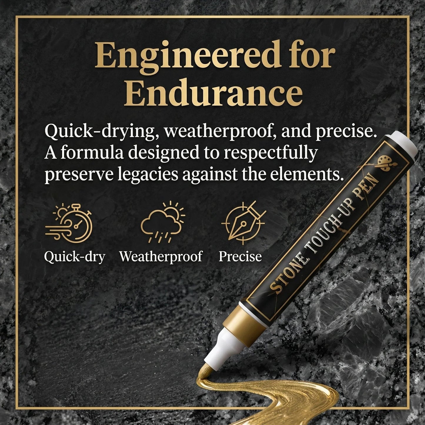 🐦A gold pen for restoring faded gravestone inscription