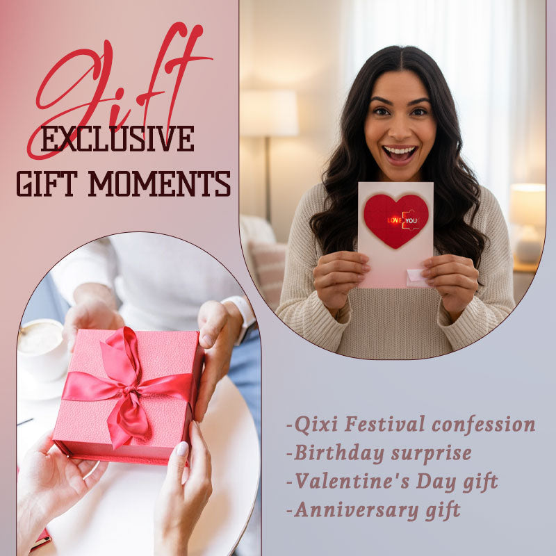 💖 Heart Puzzle Light & Voice Greeting Card 💖