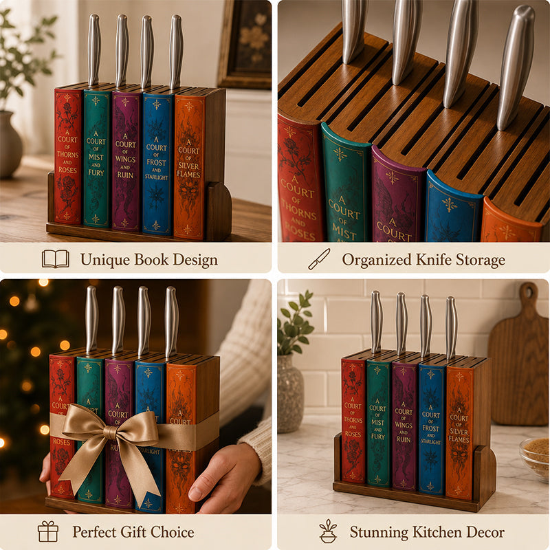 📚Book-Inspired Knife Holder🔪