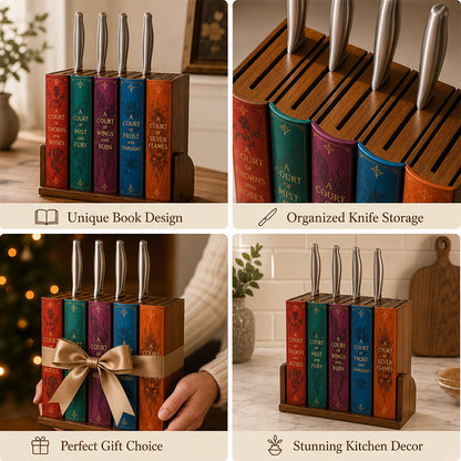 📚Book-Inspired Knife Holder🔪