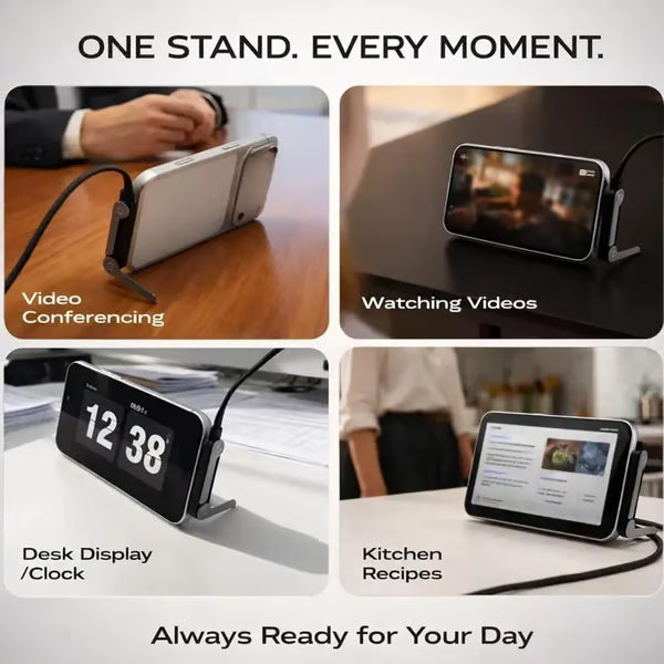 The ultimate 240 W Power-Stand hybrid adapter ⚡: the all-in-one solution for fast charging and screen viewin