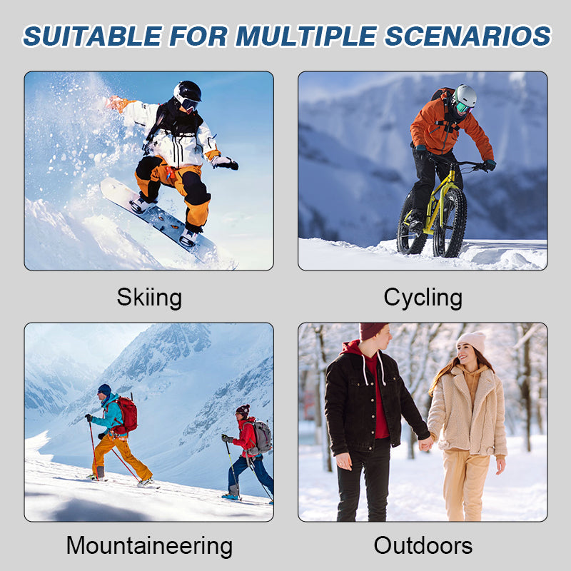 Winter gloves with fleece lining, waterproof and touchscreen compatibl