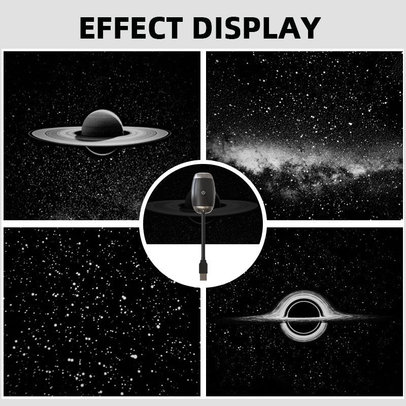 Create Your Own Mobile Planetarium - Mini USB Projector Star Light with Music Rhythm, Car Interior Accessories Decoration
