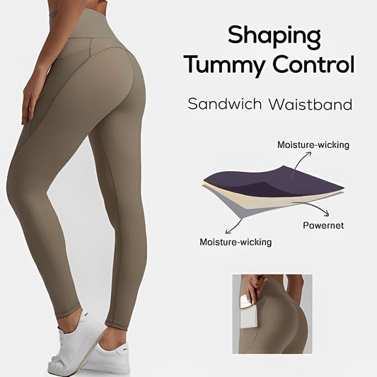 🎁Last day 49% off🔥High-waisted tummy control and body shaping workout leggings