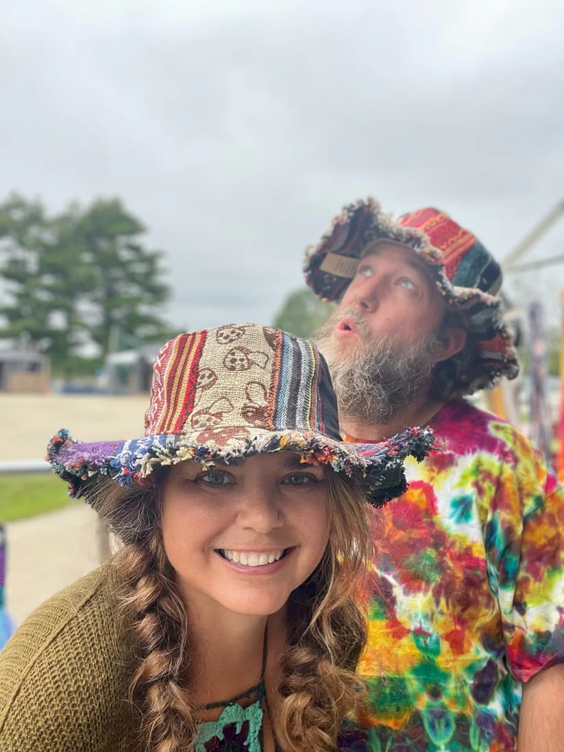 🏆Limited Time Sale 49% OFF🎩🍄Frayed Patchwork Bucket Hat(✨Shapeable Brim One-of-a-Kind Style)
