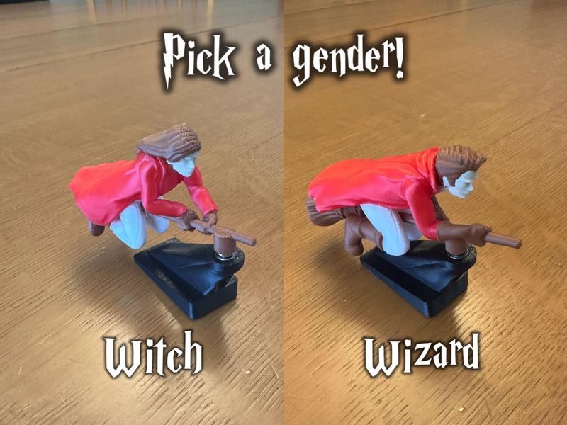 🚗Fantasy car decoration – 🧙‍♀️Witch and wizard broomstick dashboard drift ornaments✨