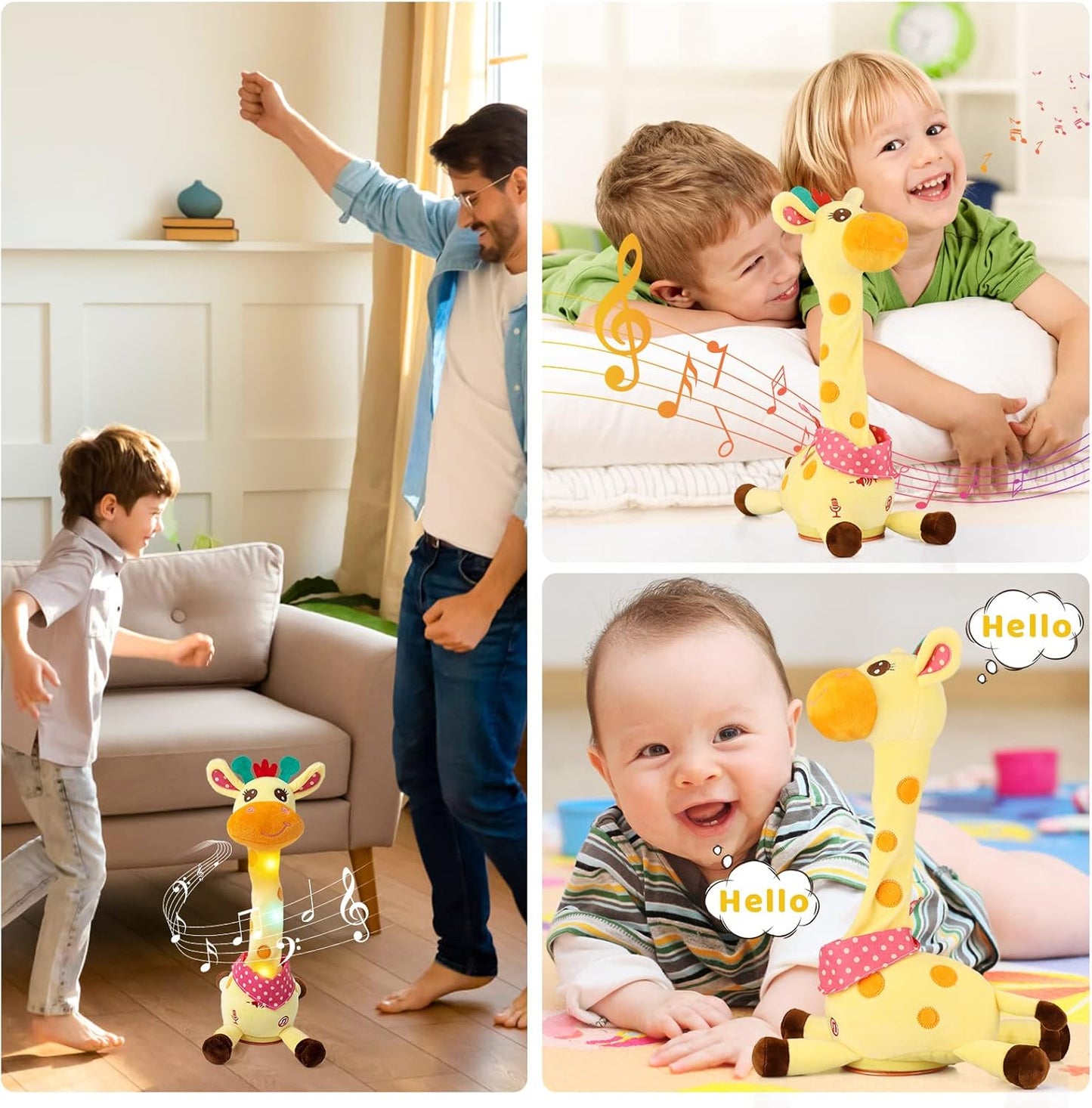 🎉 Best-selling musical giraffe toy – sings, dances, and repeats what you say! 🦒🎵