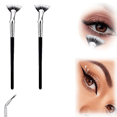Foldable angled eyelash brus