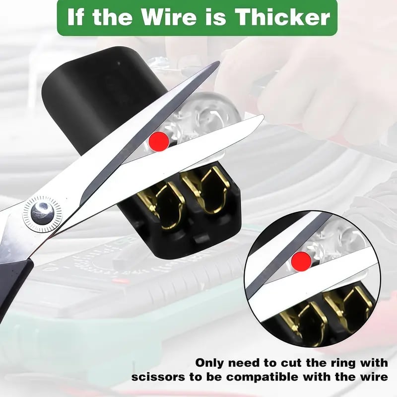 🏆NEW YEAR SALE 49% OFF👍Double-Wire Plug-in Connector Led Light Strip Connectors 2 Pin