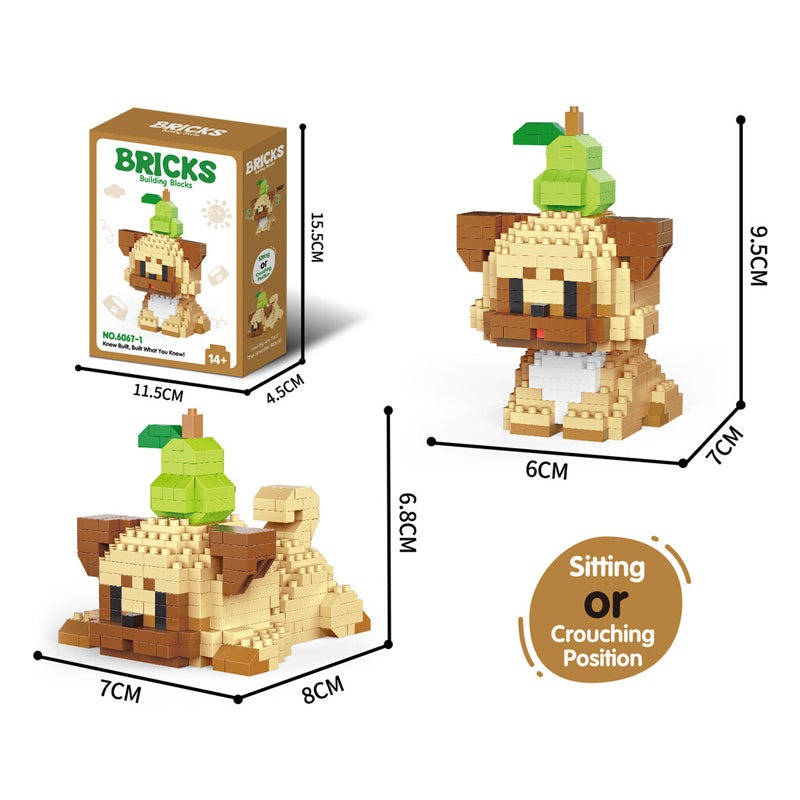 Cute Pet Micro-particle Building Block Models 🐶🐱🧩
