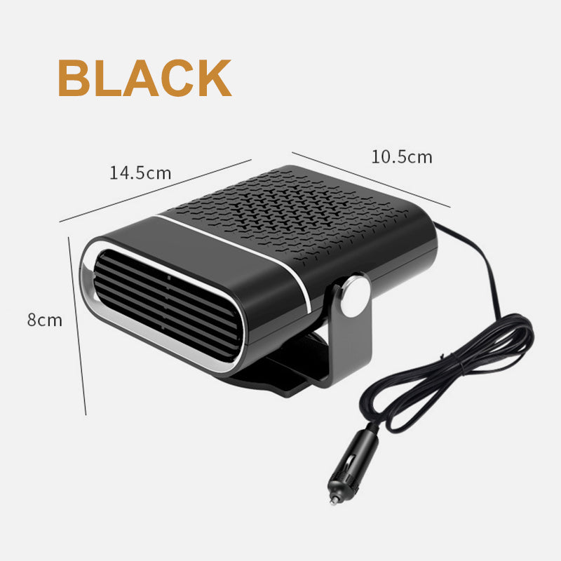 2-in-1 Portable Car Heater with 360° Rotation Built-in overheat protection function: If the temperature is too high, it will automatically shut down to prevent risks.