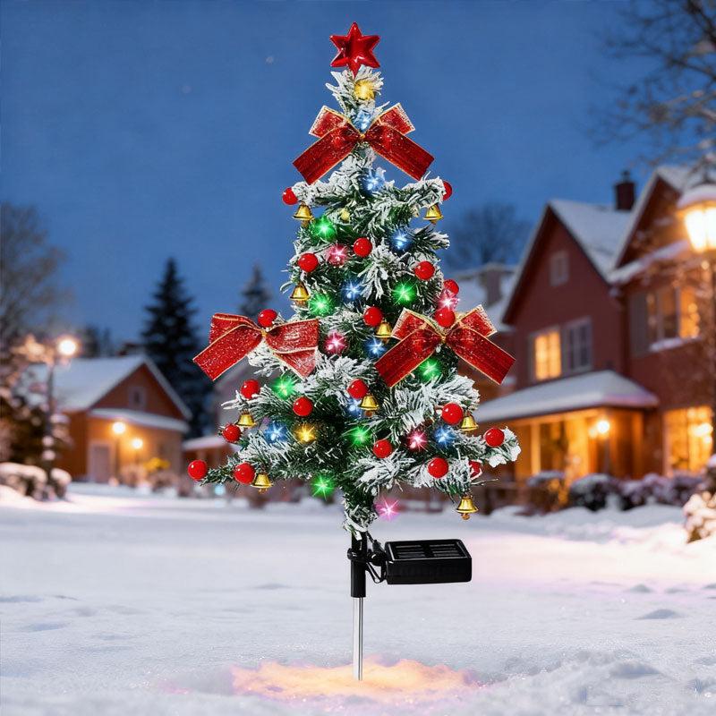 🎅 New model Solar-Powered Christmas Tree Garden Lights