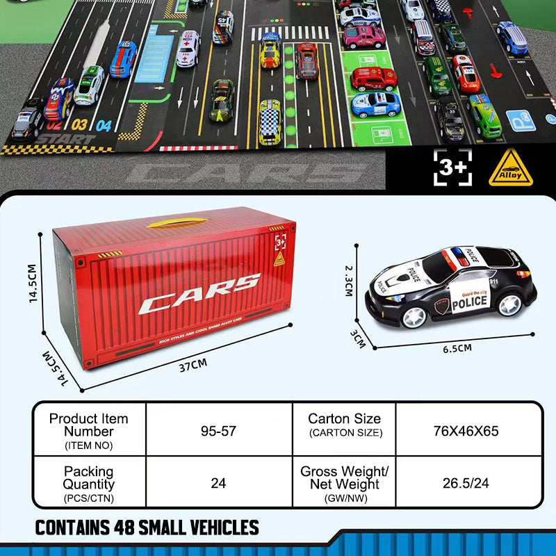 Gift set with mini pullback container for car 🚗🎁