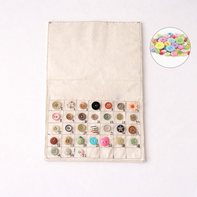 🧵 Button Memory Calendar - 2026 Sewing Button Calendar Cloth