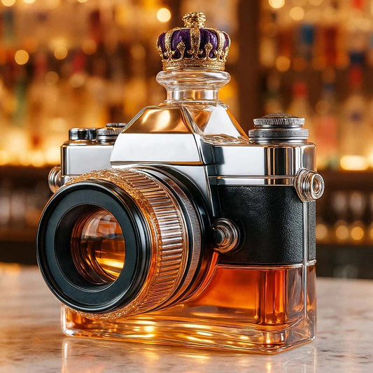 Camera Glass Bottle
