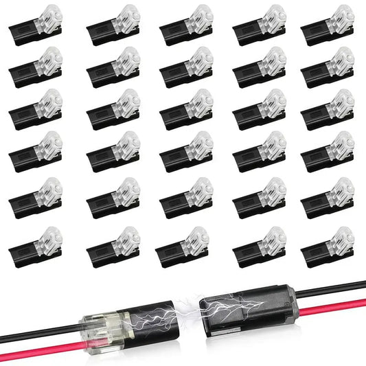 🏆NEW YEAR SALE 49% OFF👍Double-Wire Plug-in Connector Led Light Strip Connectors 2 Pin