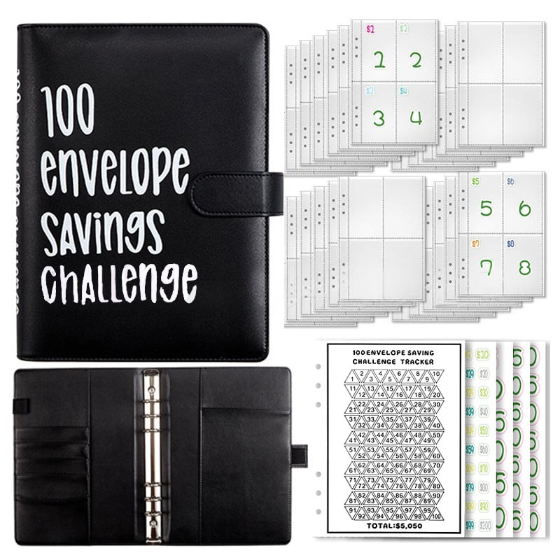 🔥🤑✉️100 Envelope Savings Challenge Book
