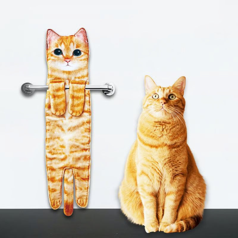✨😺Cute Cat Hand Towel🐾