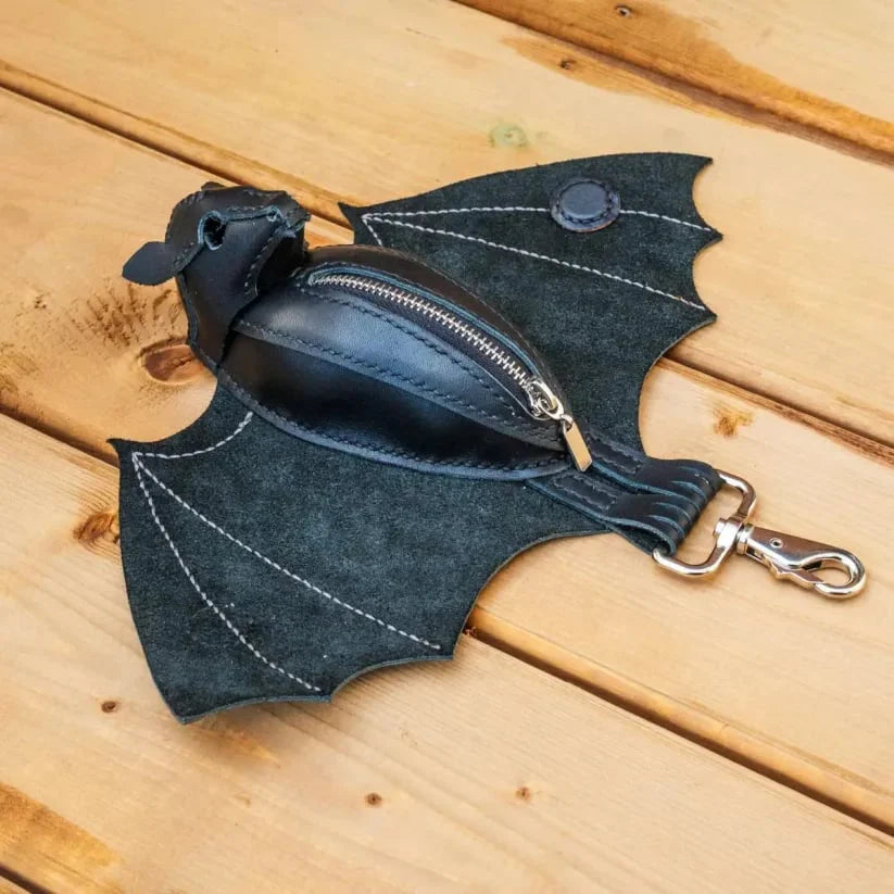 🔥 Leather Bat Coin Purse