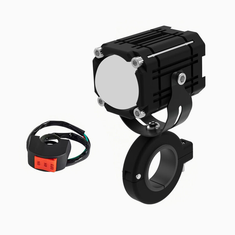 LED Devil Eye auxiliary headlights for motorbikes with high beam and dipped bea