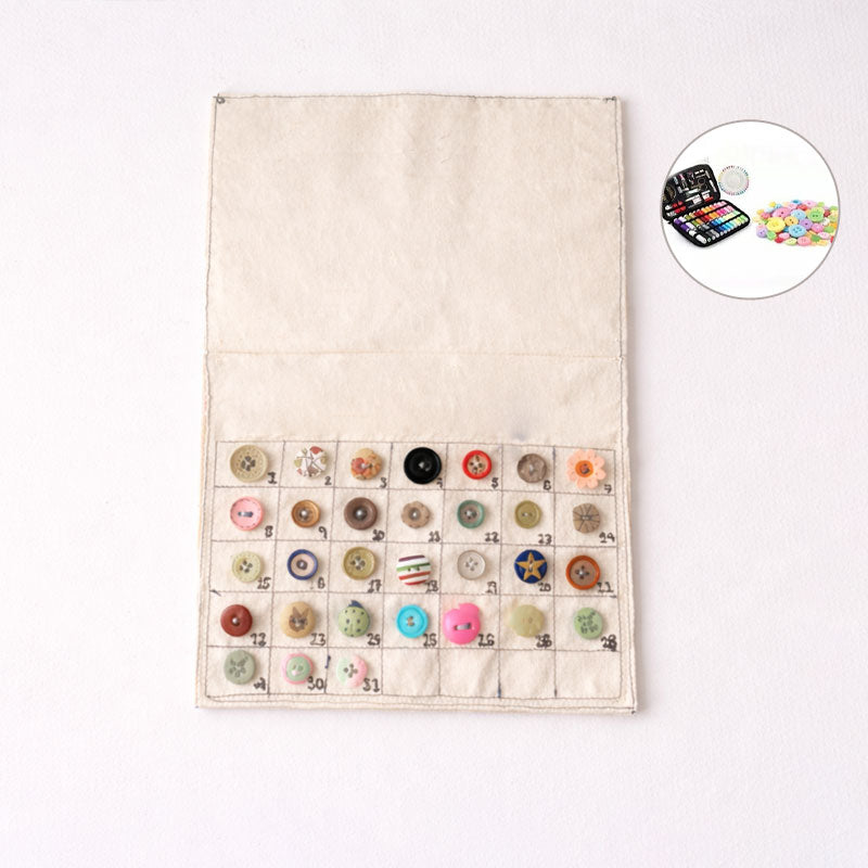 🧵 Button Memory Calendar - 2026 Sewing Button Calendar Cloth