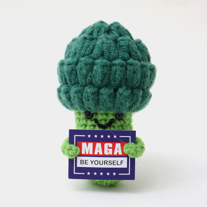 Emotional Support Knitted Doll 100% Knitted Dolls - 10x Compensation for Fakes, Free Returns