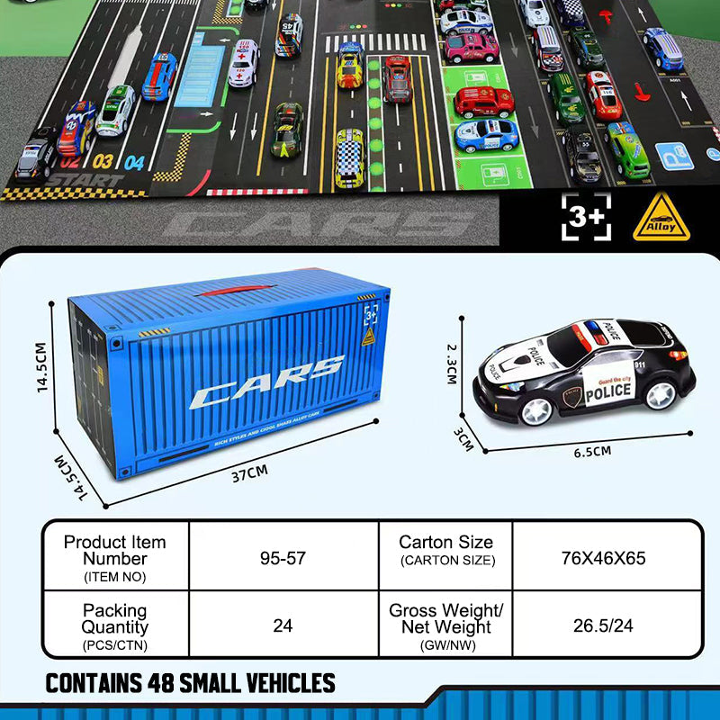 Gift set with mini pullback container for car 🚗🎁