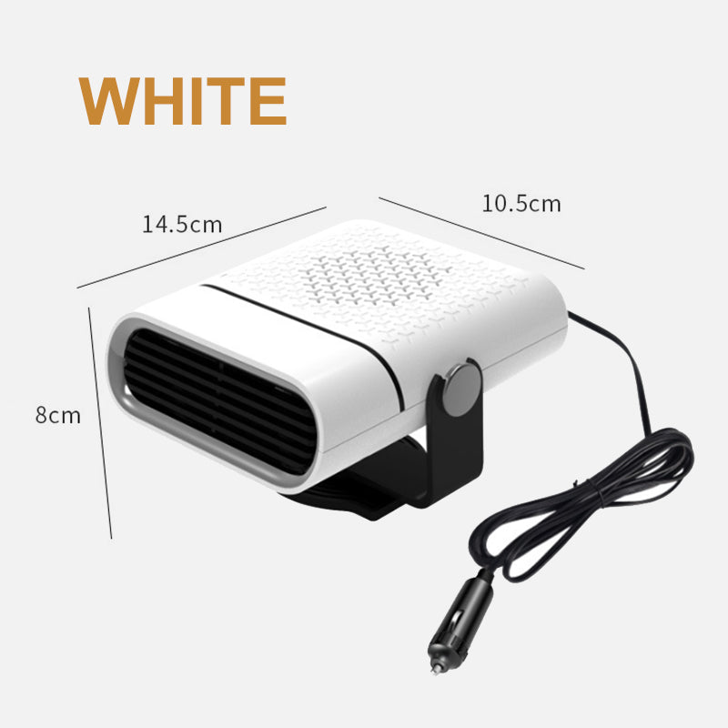 2-in-1 Portable Car Heater with 360° Rotation Built-in overheat protection function: If the temperature is too high, it will automatically shut down to prevent risks.