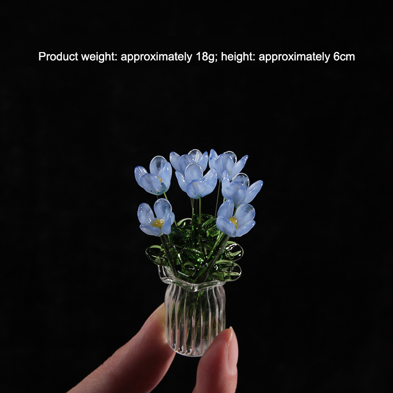 Glass Flower Ornament