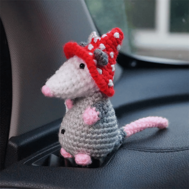 🔥 LAST DAY 49% OFF-Possum Car Charm(100% handmade knitting)