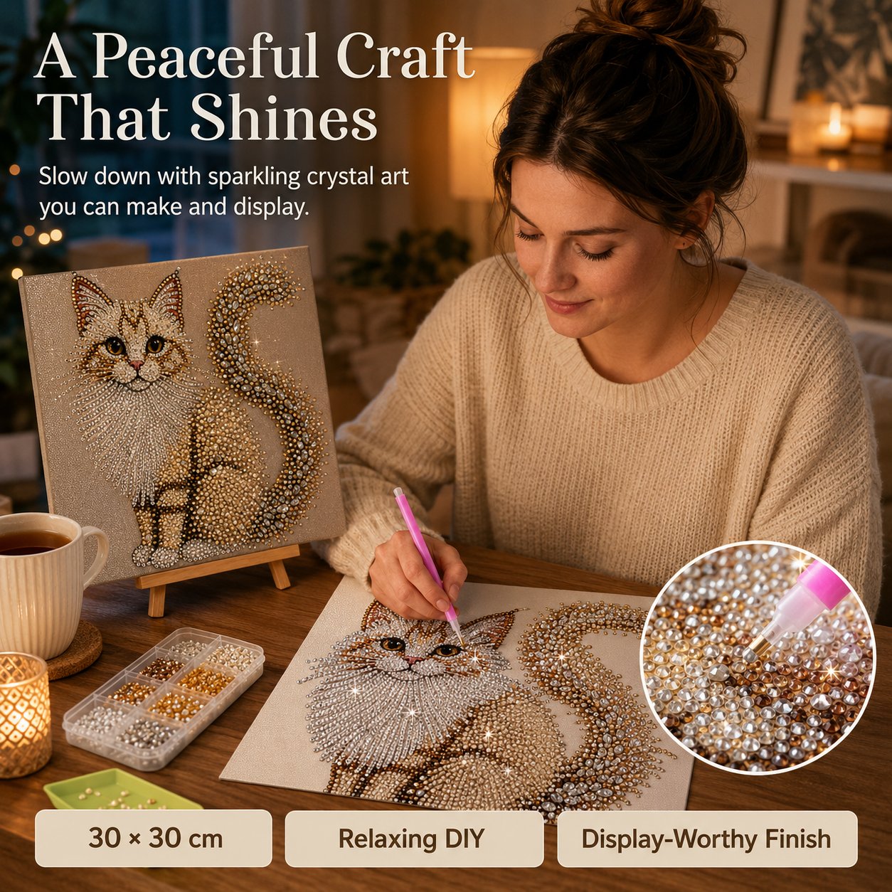 👼✨Sparkling Crystal Diamond Art Kit For DIY Wall Decor