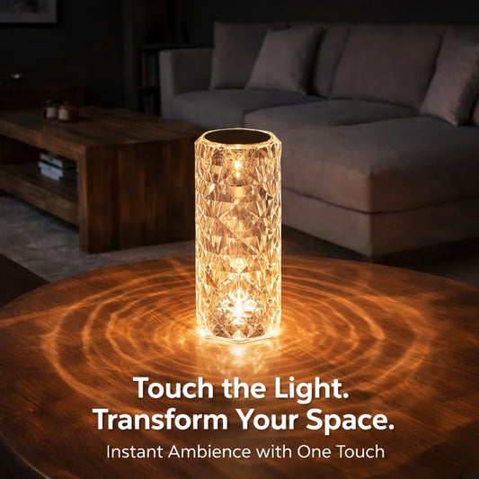 🔥Hot sale 49% off💡16 Colors Rose Rays Crystal Diamond Table Lamp🌹