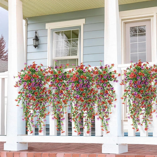 ⏳LAST DAY SPECIAL PRICE: ￡9.99!!🌷Outdoor cascading daisy and eucalyptus flowers – UV resistant