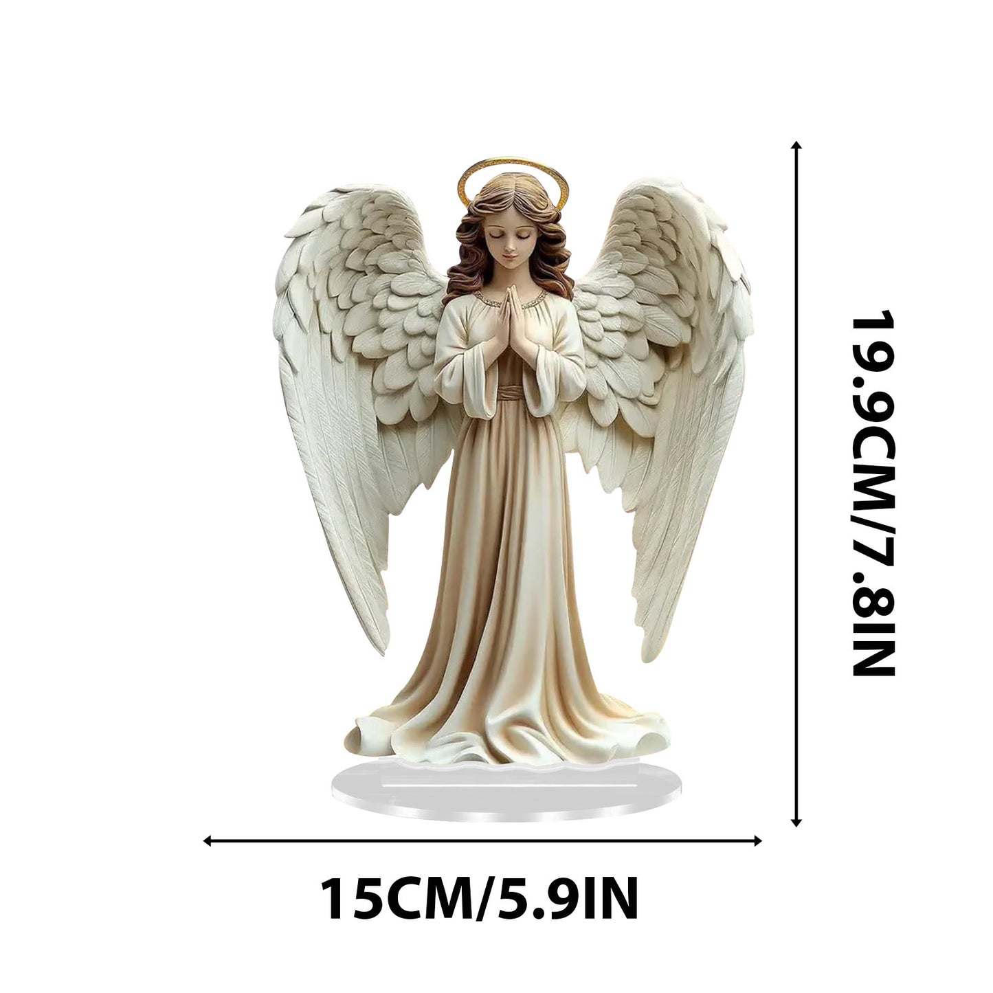 ❤️Guardian angel statue with candles