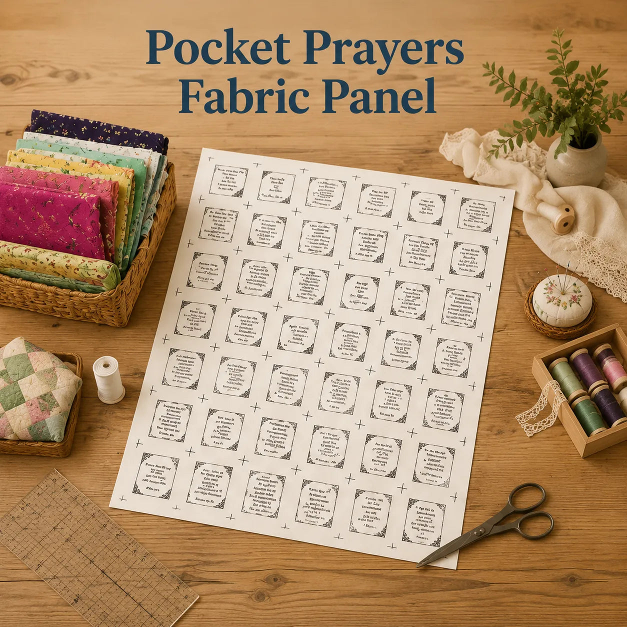 🎁Last Day 60% OFF - Pocket Prayers Fabric Panel