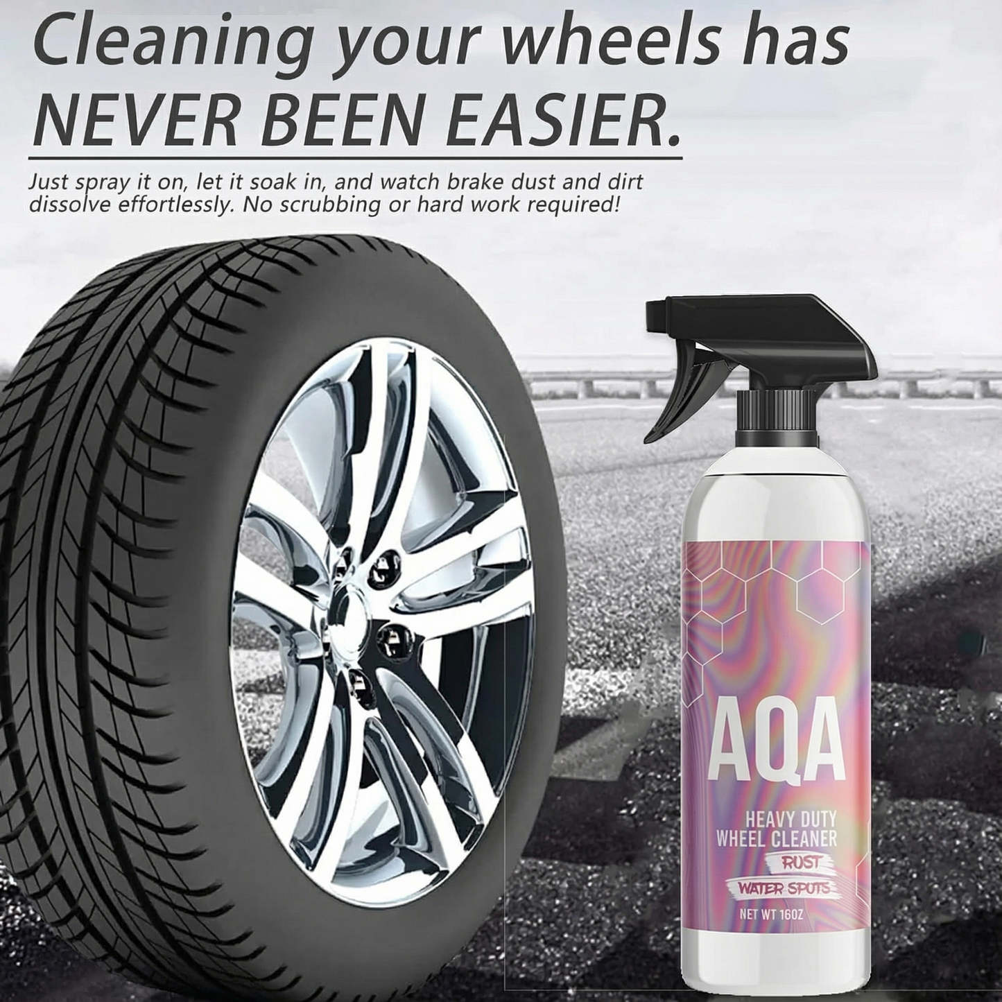 🎉Black Friday Early Bird Frenzy🎉AQA 16OZ Heavy Duty Wheel Rust And Water Spot Cleaner